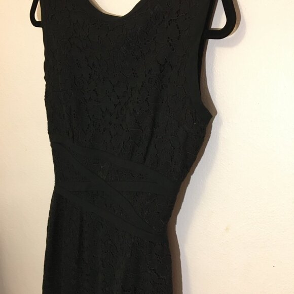 Vintage 50s 60s Black Wiggle Dress Party Cocktail Christmas LBD MCM Bombshell (I - Picture 9 of 16